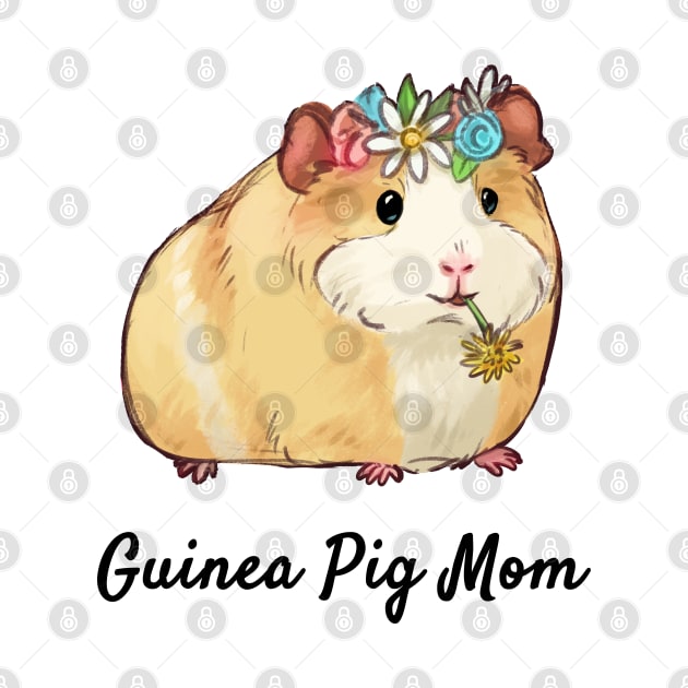 Flower Guinea Pig Mom by PamelooArt