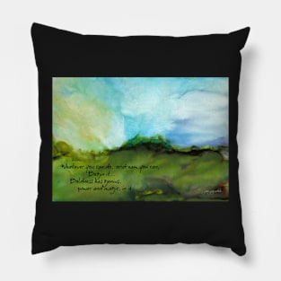 Dreaming Magic quote Pillow