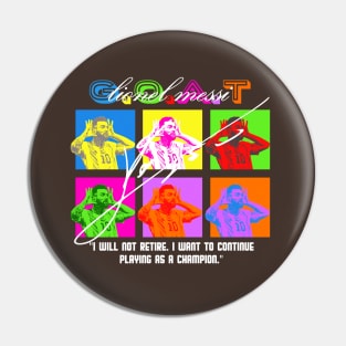 Messi Pop Art Style Pin