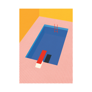 Pool T-Shirt - Backyard Pool by Rosi Feist