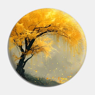 yellow tree Pin