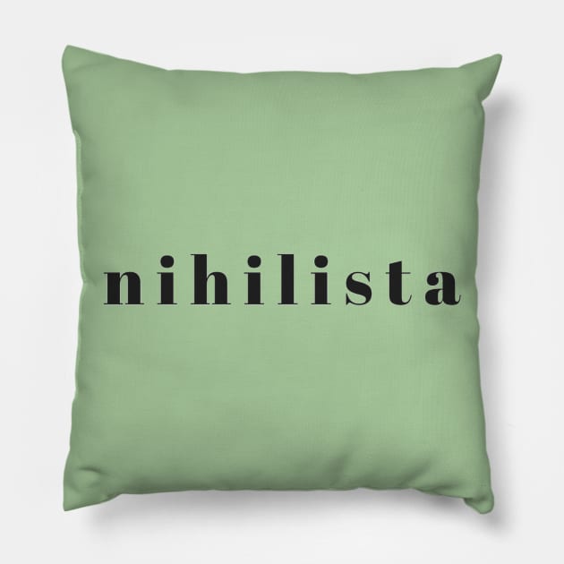 Nihilista Pillow by caroglemus