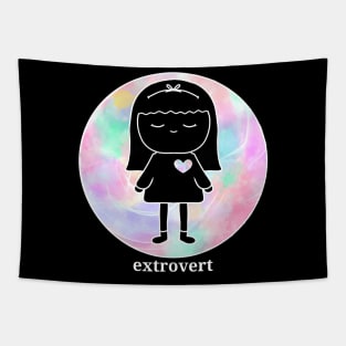 Extrovert Girl Tapestry