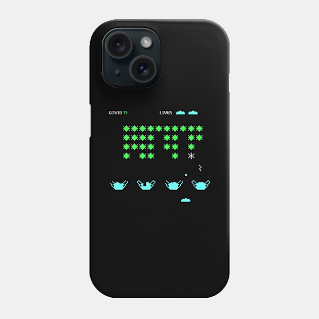 Covid-19 Invaders Phone Case by BRAVOMAXXX