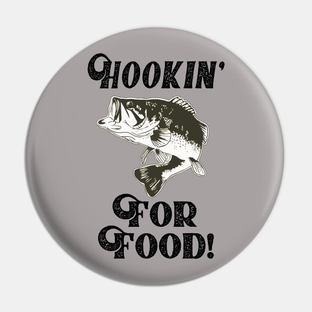 Hook Largemouth Bass Fishing Shirt Pin by Outdoor Strong 