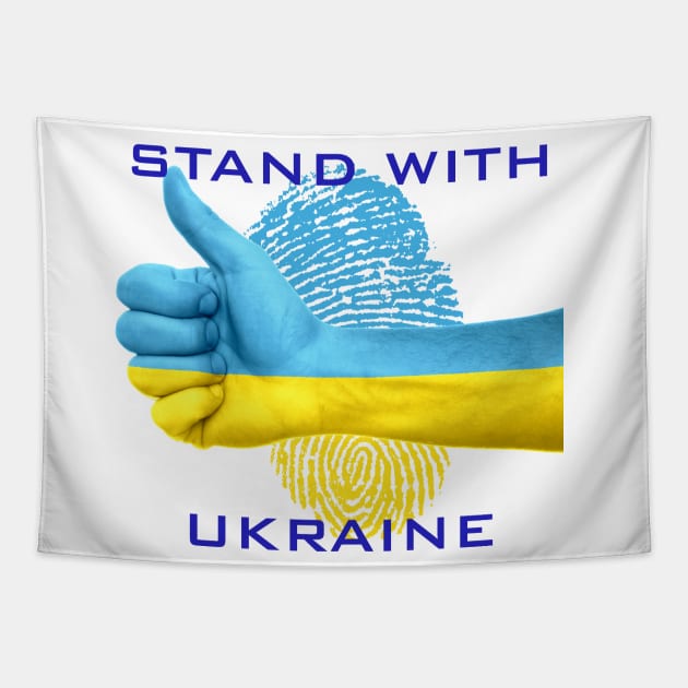 Ukraine - Stand With Ukraine Tapestry by DeVerviers