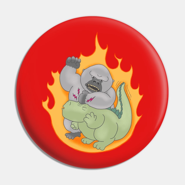 Kong vs Zilla! Pin by AmysBirdHouse