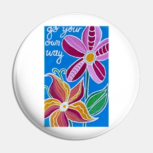 Fabulous Flowers Pin