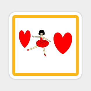 the ballerina dances Magnet