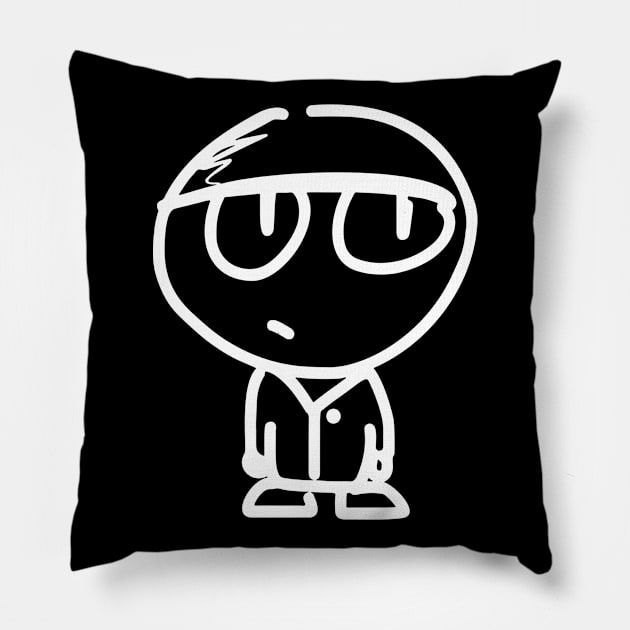 Vector Graphic. Doodle Boy Graphic. Pillow by A -not so store- Store