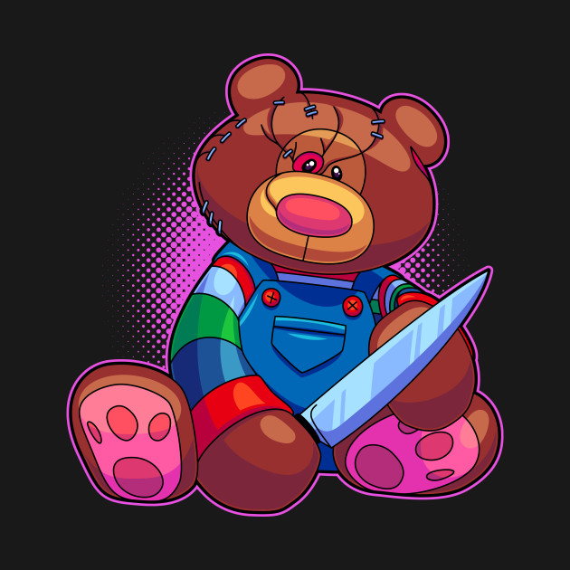 Horror Teddy Bear 5 Teddy Bear TShirt TeePublic