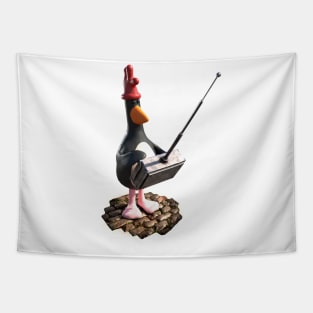 Feathers Mcgraw Remote Control Funny Cute Tapestry