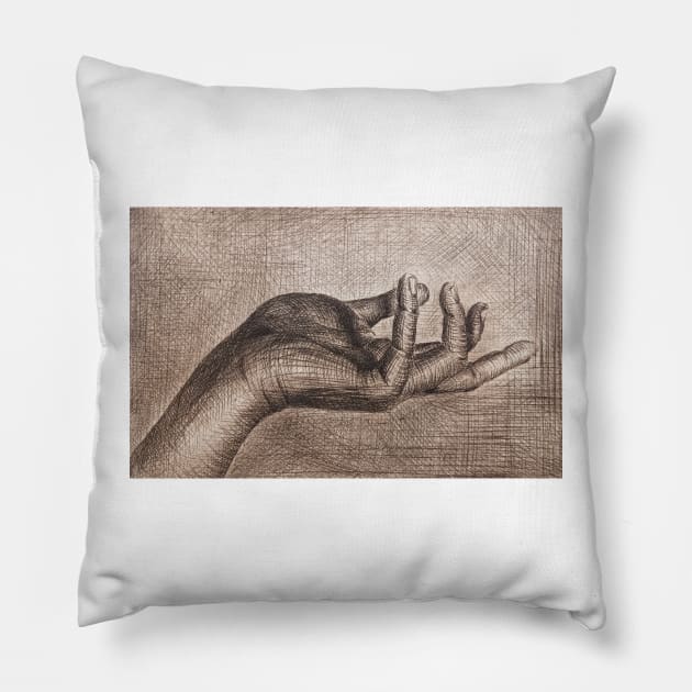 Take my Hand Pillow by SarahJane