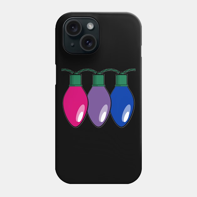 Bisexual Pride Christmas Lights Phone Case by wheedesign