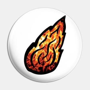 Meteor on Fire Pin