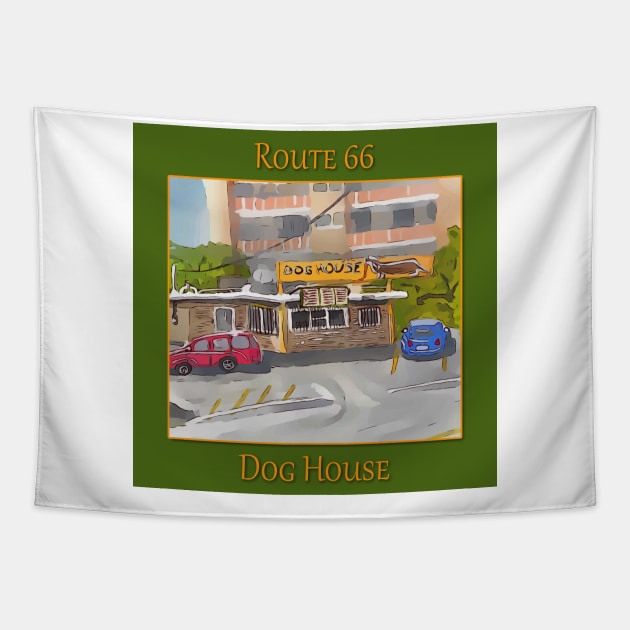 The Dog House on Route 66, in Albuquerque New Mexico Tapestry by WelshDesigns