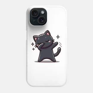 Dabbing Black Cat Phone Case