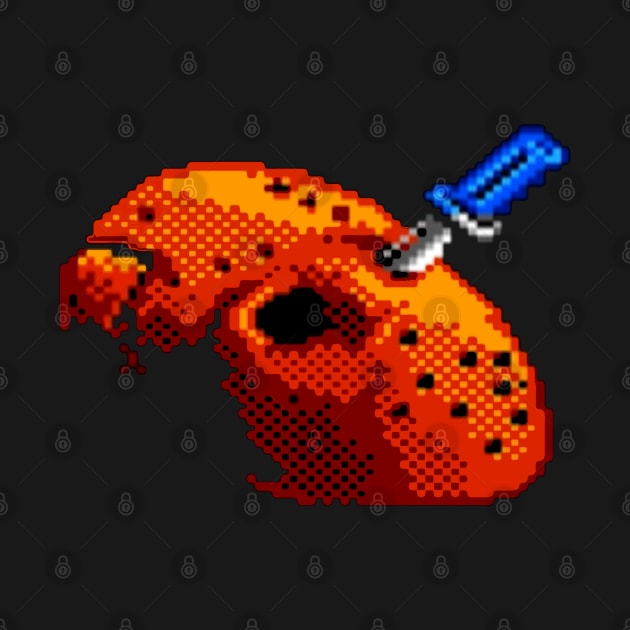 Jason Mask Pixel Art Nes by Karambola