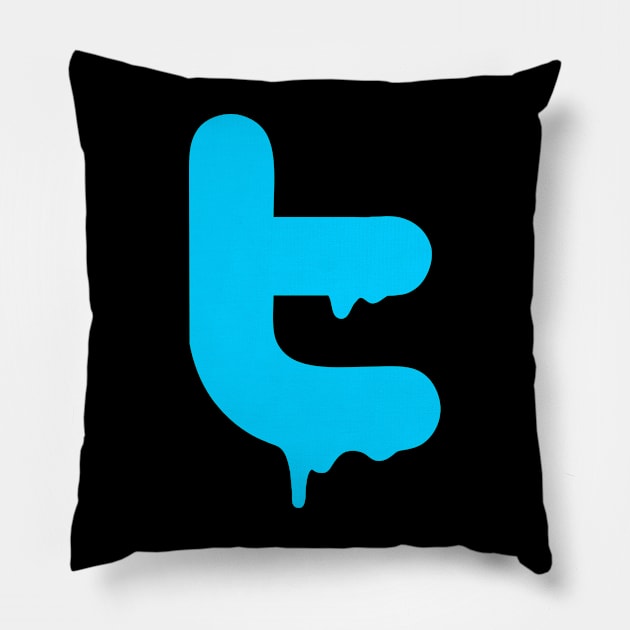 Social Media Takeover - Blue Check Mark Pillow by Bod Mob Tees