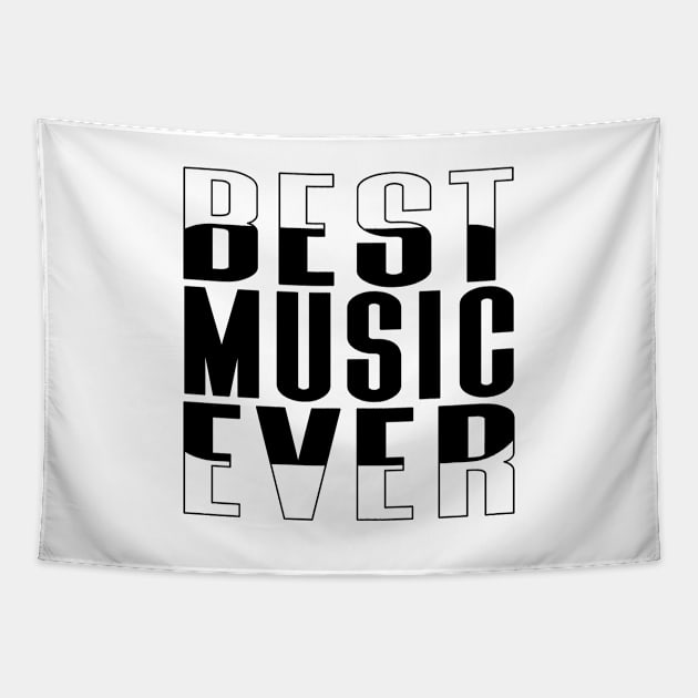 Best Music Ever Rounded Rectangle Tapestry by Kylie Paul