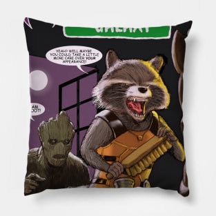 Guardians Of The Galaxy on House Of Mystery #92 Pillow