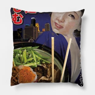 Midnight Ramen Rendezvous Pillow