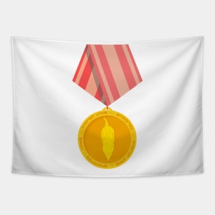 Chili Pepper Medal Tapestry