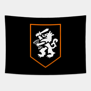 orange Netherlands lion emblem. Tapestry