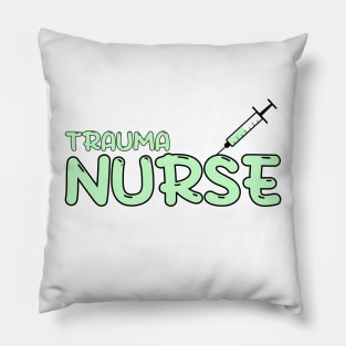 Trauma Nurse Green Pillow