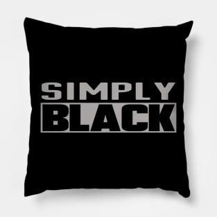 Simply BLACK Pillow