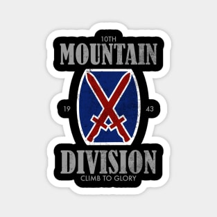 10th Mountain Division (distressed) Magnet