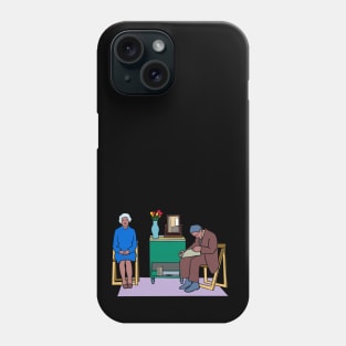 David Hockney - Old Couple Phone Case