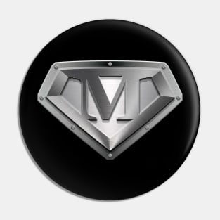 Super Sleek Style M Symbol Pin