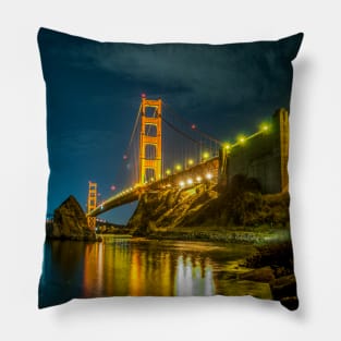 San Francisco Bridge Golden Gate Pillow