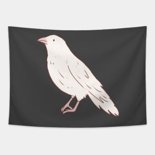 White crow art Tapestry