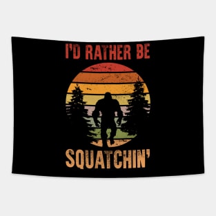 Bigfoot - I'd Rather Be Squatchin' Tapestry