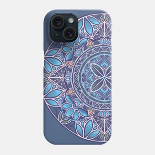 Floral Star Pacific Mandala blue sky Phone Case