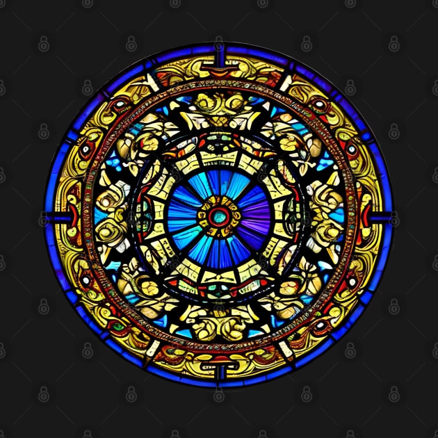 Catedral church stained glass window sticker by SJG-digital