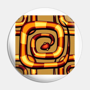 abstract serpent pattern Pin