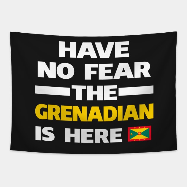 No Fear Grenadian Is Here Grenada Tapestry by lubashantae