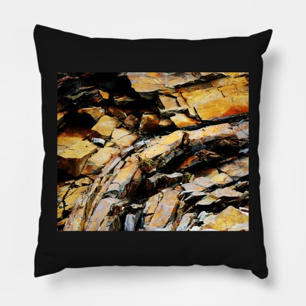 Rock Lines Pillow by AlexaZari