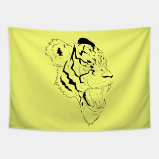 Tiger B&W Tapestry