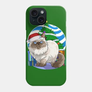 Himalayan Persian Cat Santa Christmas Gift Phone Case