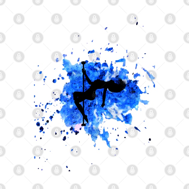 Blue Splash - Poledance art by LifeSimpliCity