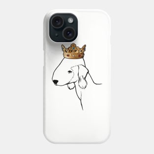 Bedlington Terrier Dog King Queen Wearing Crown Phone Case