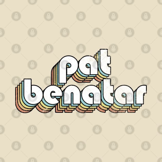 Pat Benatar - Retro Rainbow Letters by Dimma Viral