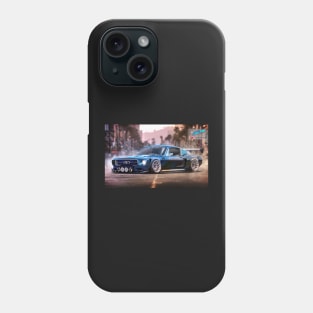 OldSchool mustang stanced artwork, widebody design by ASAKDESIGNS. checkout my store for more creative works Phone Case