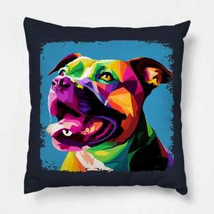 Staffordshire Bull Terrier Pop Art - Dog Lover Gifts Pillow