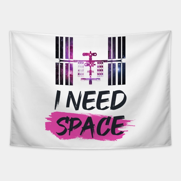 I Need Space ISS Tapestry by Spatial Beings