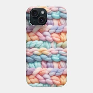 Pastel Knit Waves Phone Case